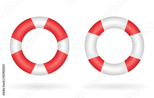 a real red white safety torus vector