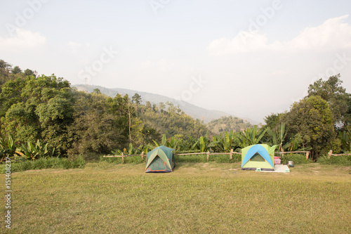 camping tent in park