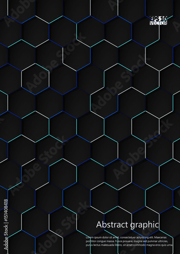 Graphic illustration with geometric pattern. Eps10 Vector illustration.