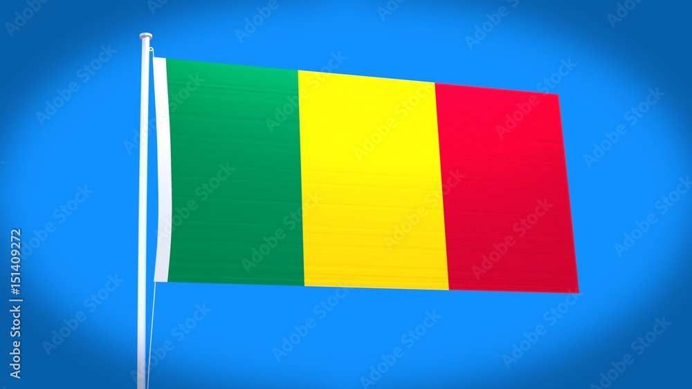 Fototapeta premium the national flag of Mali