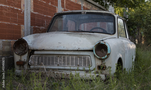 abandoned old car-TRABANT