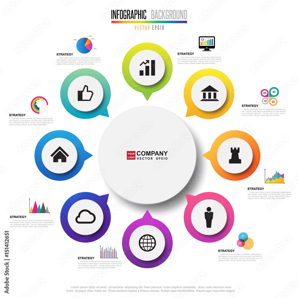 Infographics design template