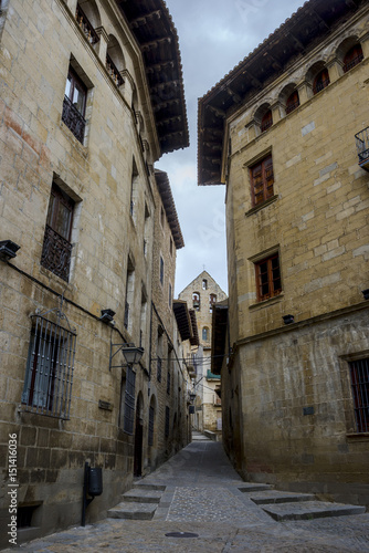 Traditional architecture in Sos del Rey Catolico. It is a historic town and municipality in the province of Zaragoza, Aragon, eastern Spain.  © ihervas