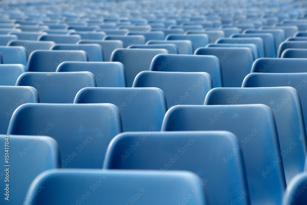 Naklejka premium Sedie azzurre