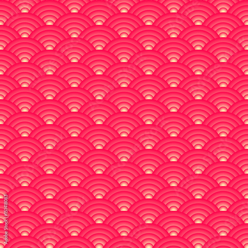 Red Japanese ornament