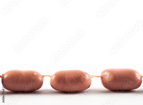 Meat sausages  isolated