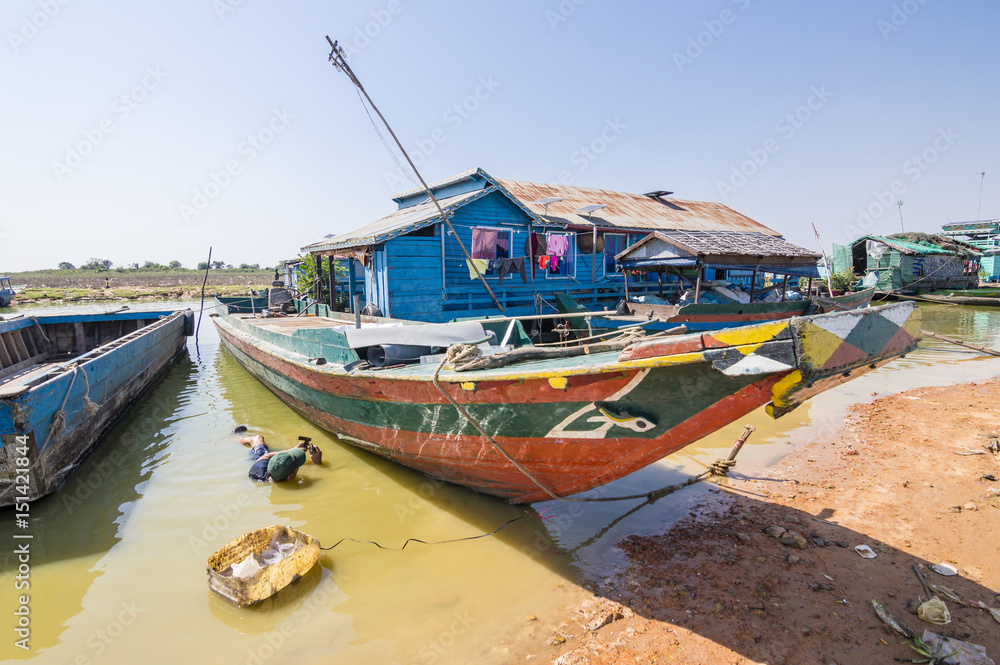 Krakor Floating Village, Cambodia 
