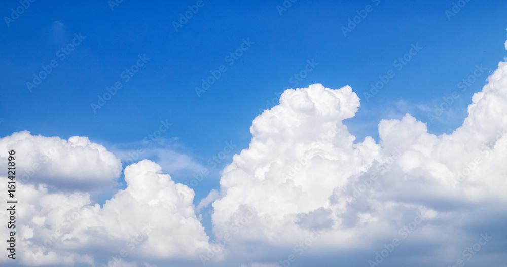 Blue sky with many clouds. Blue sky with many clouds.