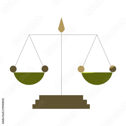 scale justice isolated icon vector illustration design