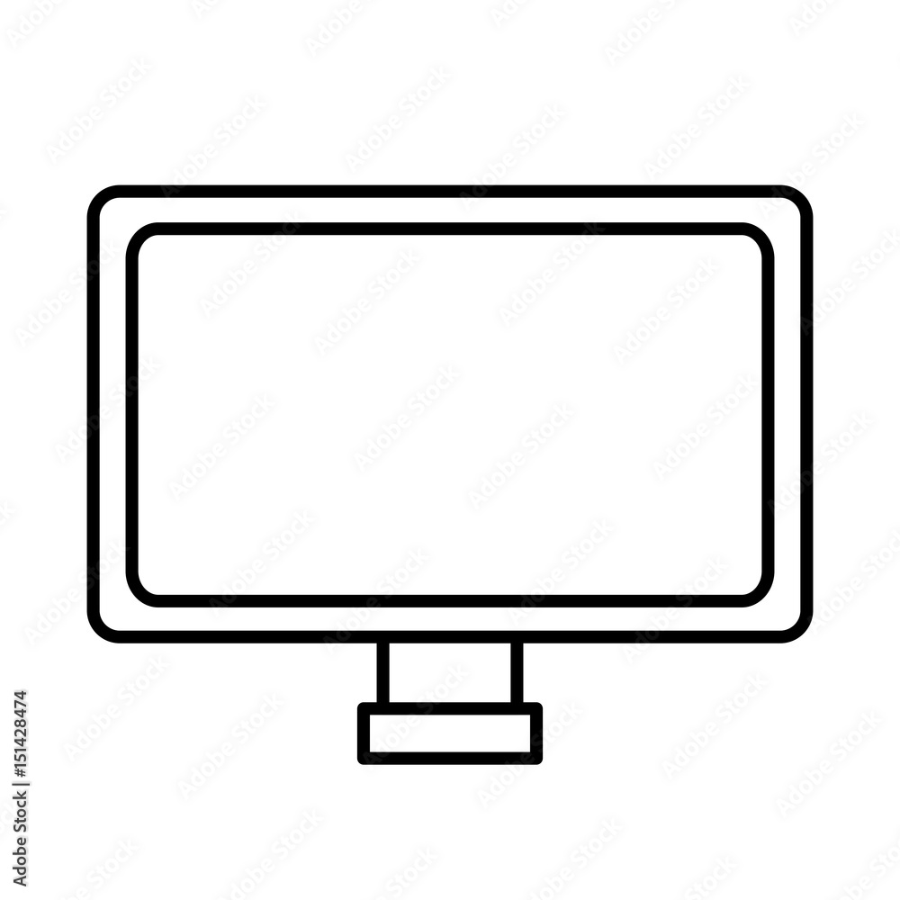 computer desktop isolated icon vector illustration design computer desktop isolated icon vector illustration design