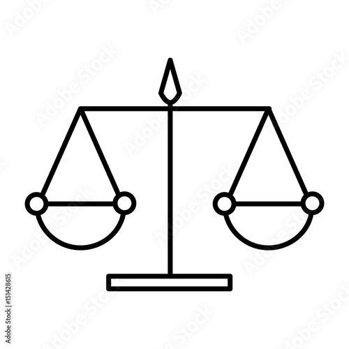 scale justice isolated icon vector illustration design
