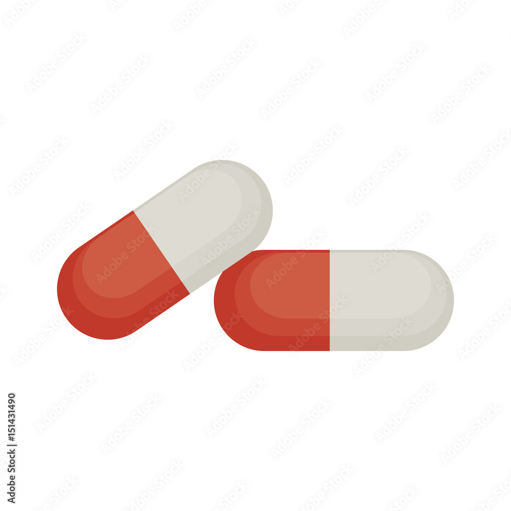 capsule drug isolated icon vector illustration design capsule drug isolated icon vector illustration design