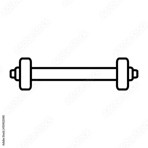 weight lifting dumbell icon vector illustration design