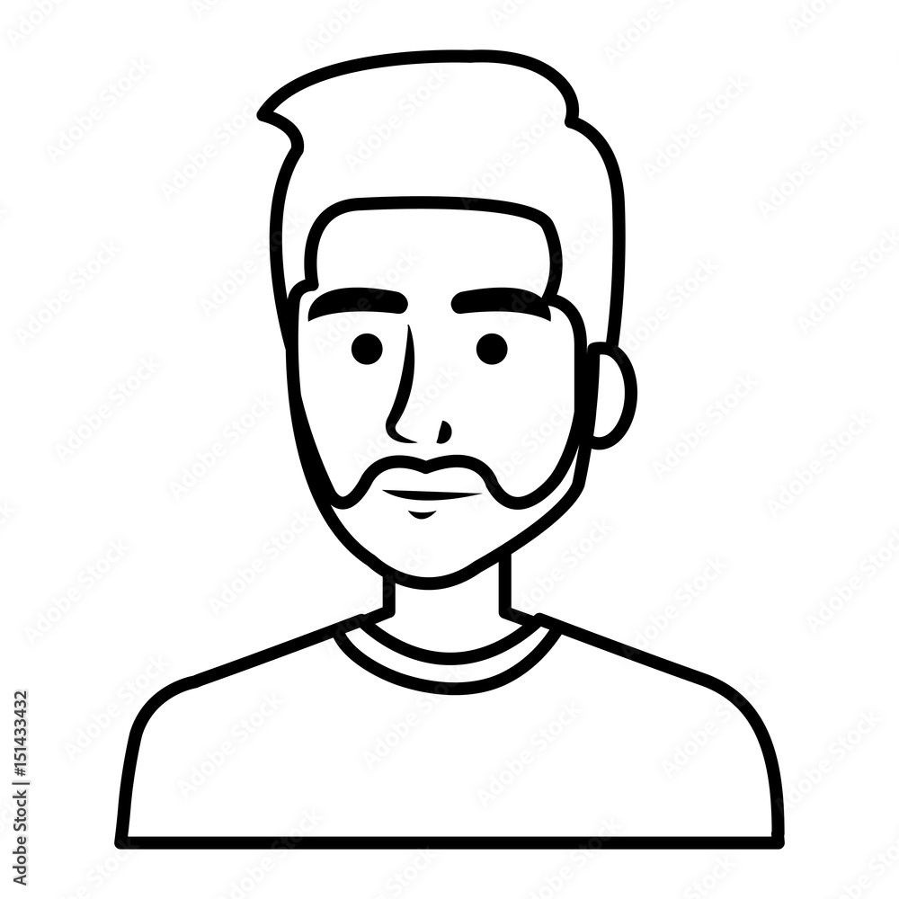 young man avatar character vector illustration design young man avatar character vector illustration design