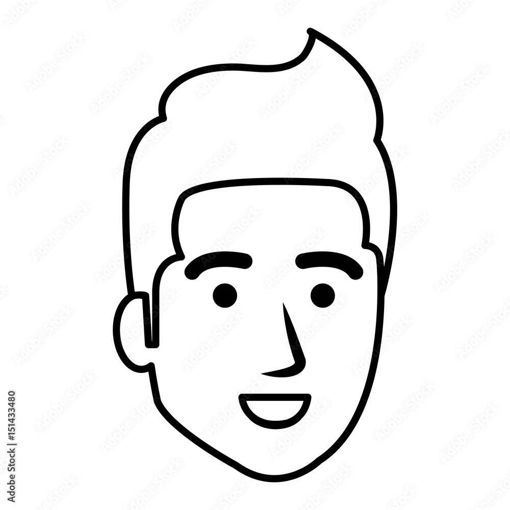 young man avatar character vector illustration design young man avatar character vector illustration design