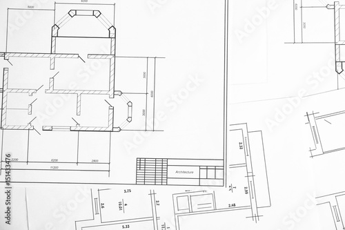 Engineering blueprints on t...