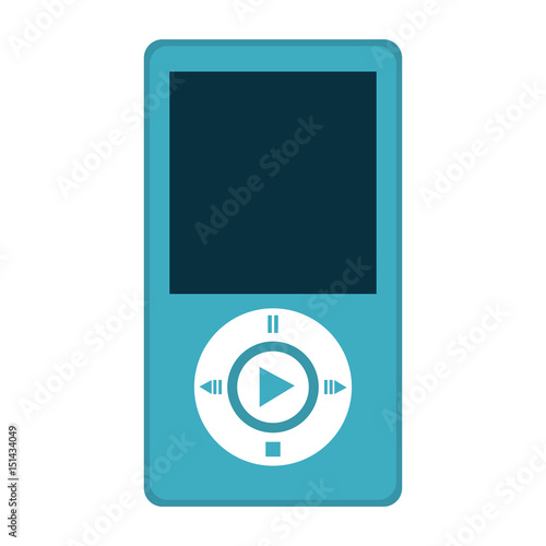 music mp3 player icon vector illustration design