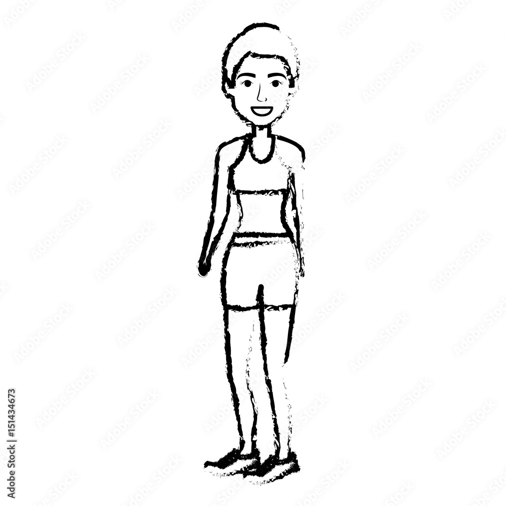 female athlete avatar character vector illustration design female athlete avatar character vector illustration design