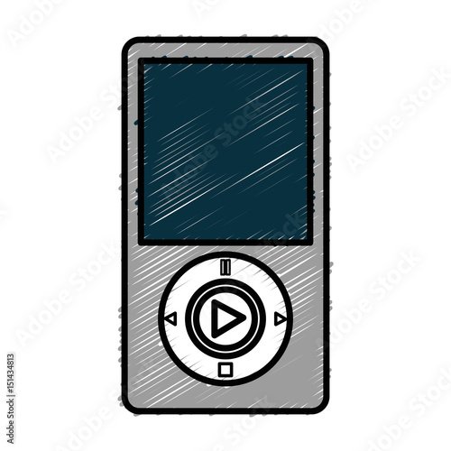 music mp3 player icon vector illustration design