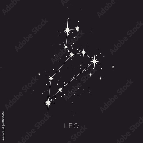 Star constellation zodiac vector
