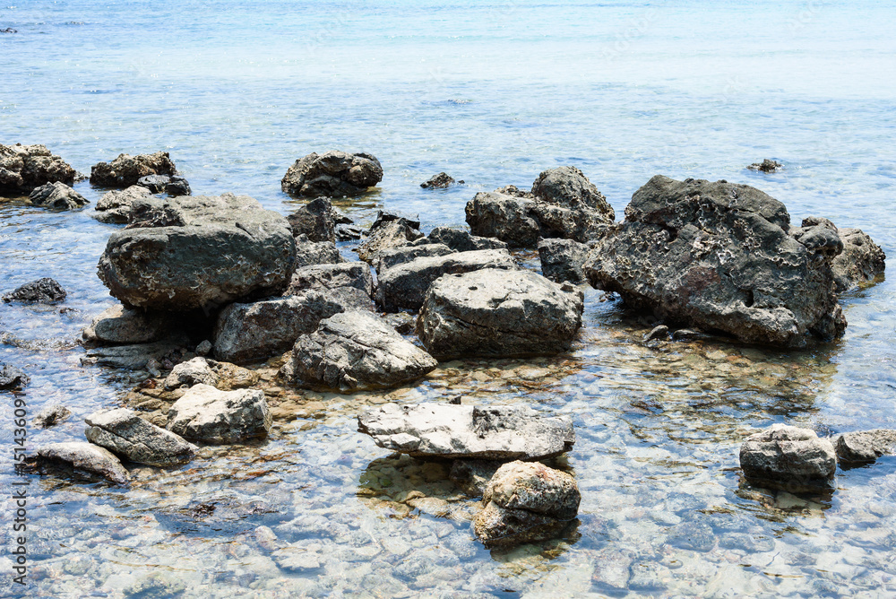The Rocks in the sea.
