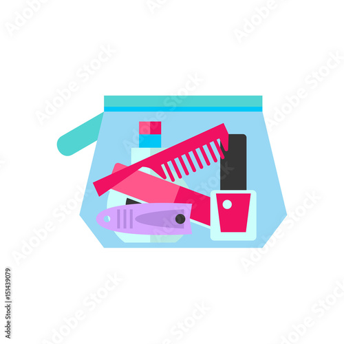 Cosmetic bag icon