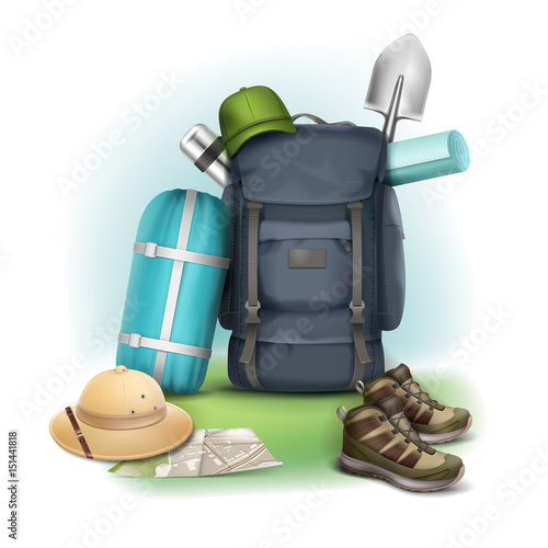 Vector Camping stuff