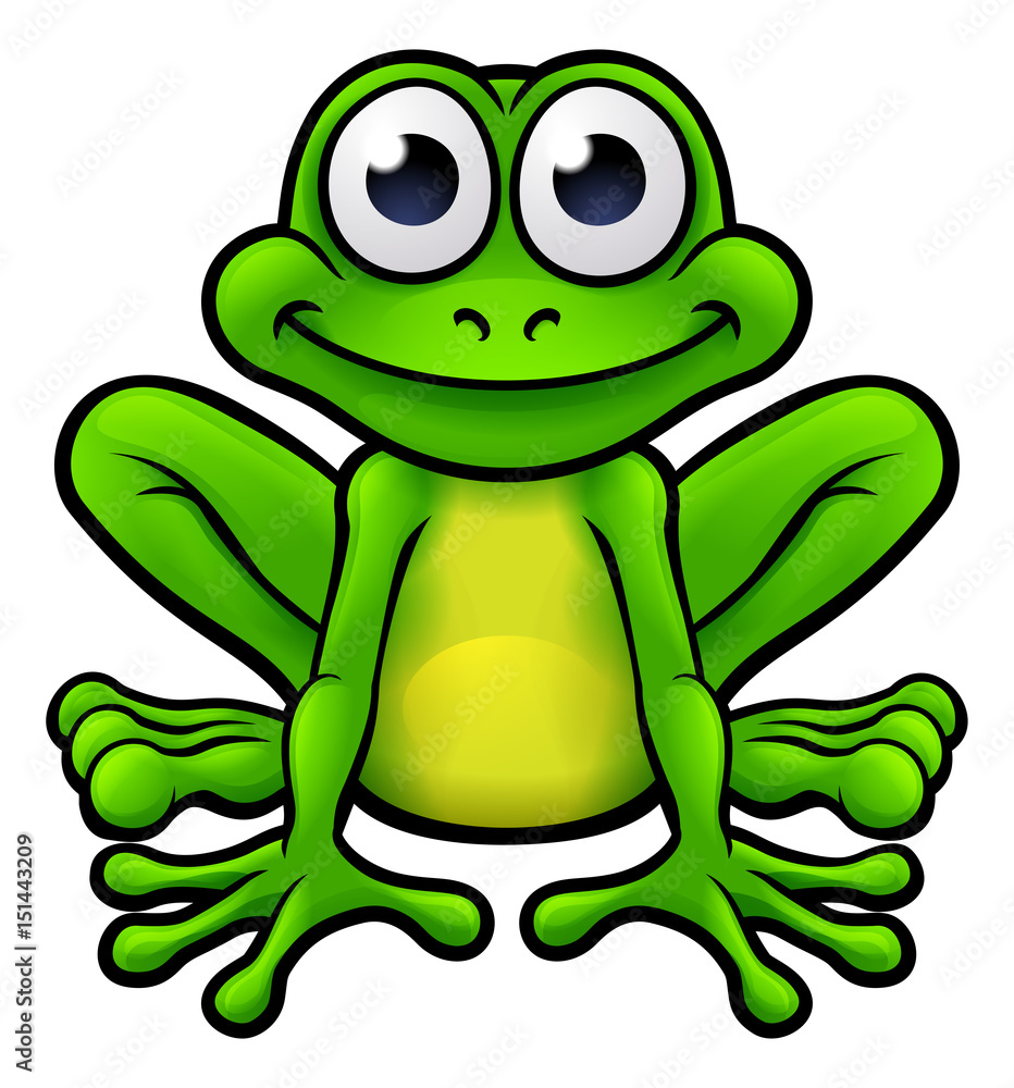 Obraz premium Frog Cartoon Character