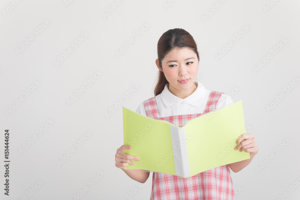 保育士・白バック 保育士・白バック