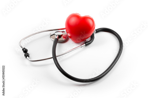 heart health concept isolated on white background