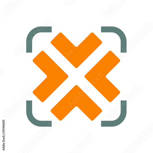 Logotipo reducir naranja y gris