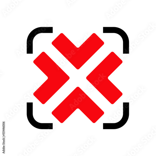 Logotipo reducir negro y rojo