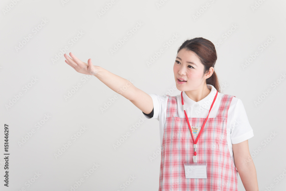 保育士・白バック 保育士・白バック