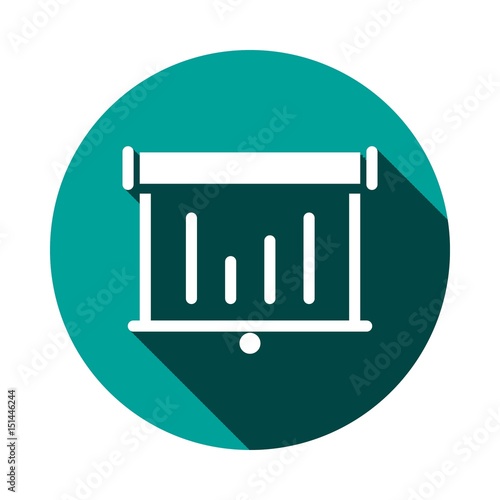 lectern with microphone icon stock vector illustration flat design