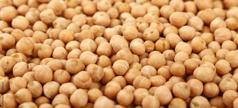 Dried chickpea beans close up background Dried chickpea beans close up background