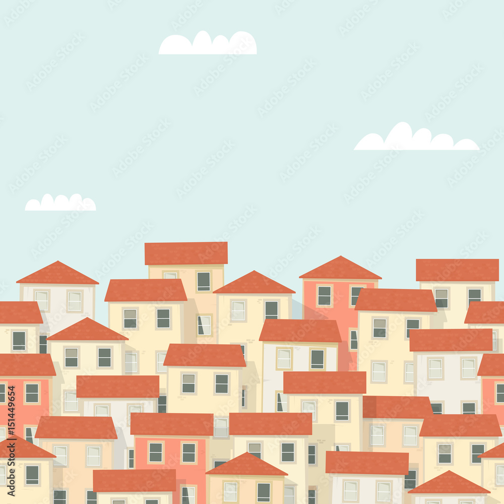 city landscape seamless background. city landscape seamless background.