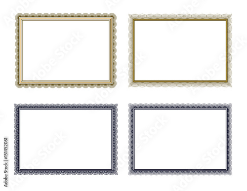 Vector icon set of frames
