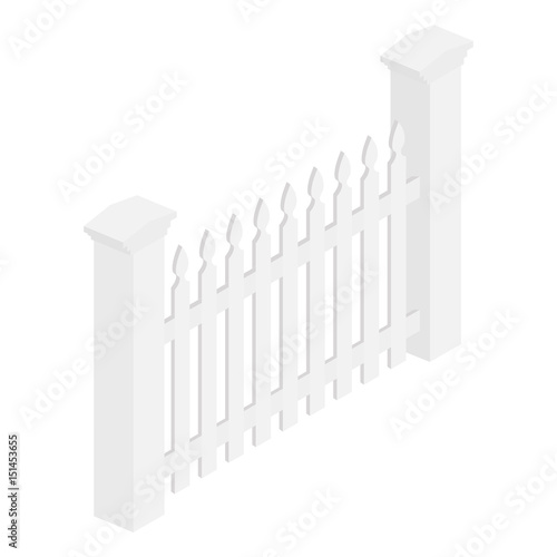 Gate isometric vector