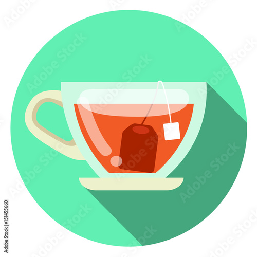 Tasse Tee Icon flat design Vektor Grafik