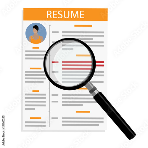 Resume template vector