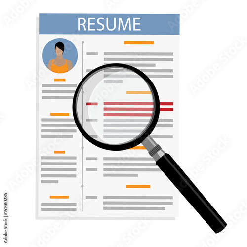 Resume template vector