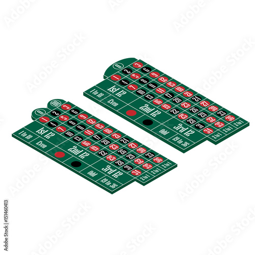 European roulette table