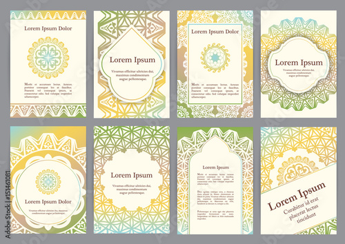 Vector templates with mandala.