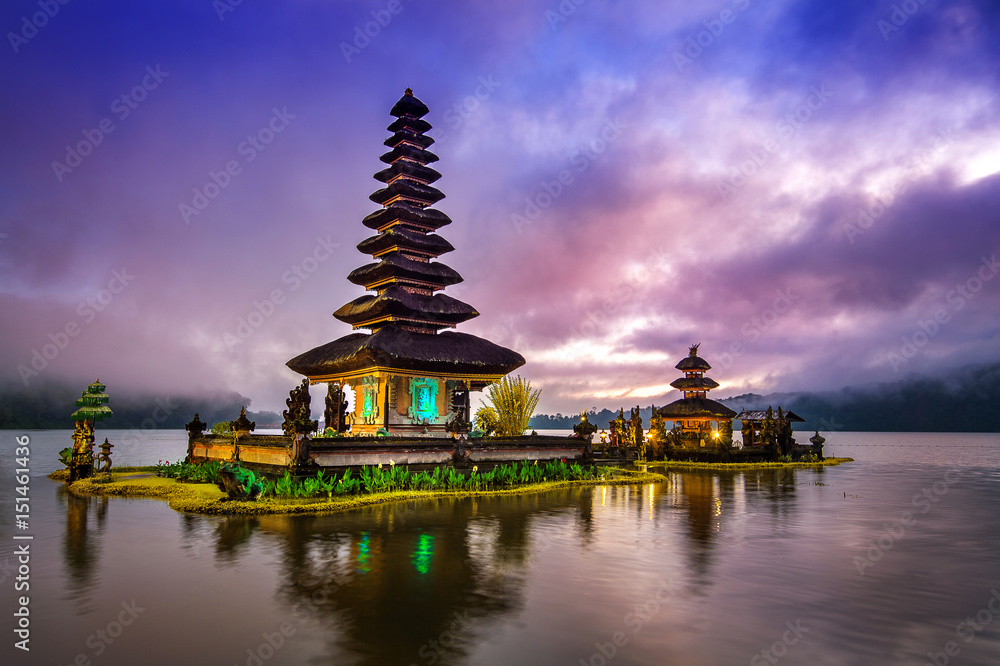 pura ulun danu bratan temple in Bali, indonesia.