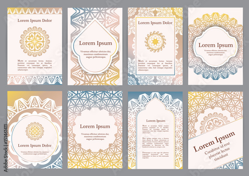 Vector templates with mandala.