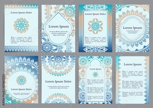 Vector templates with mandala.