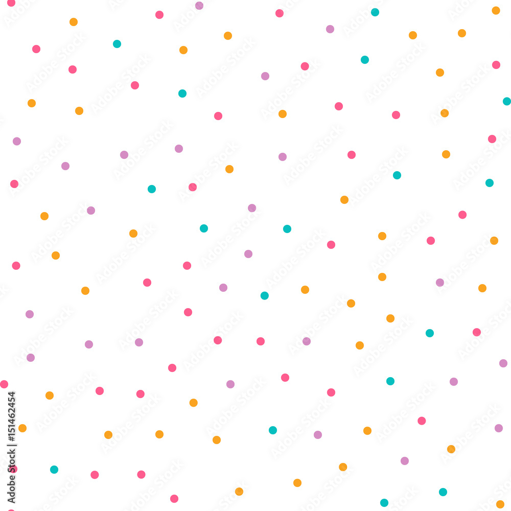 Cute circle seamless pattern on white background Cute circle seamless pattern on white background