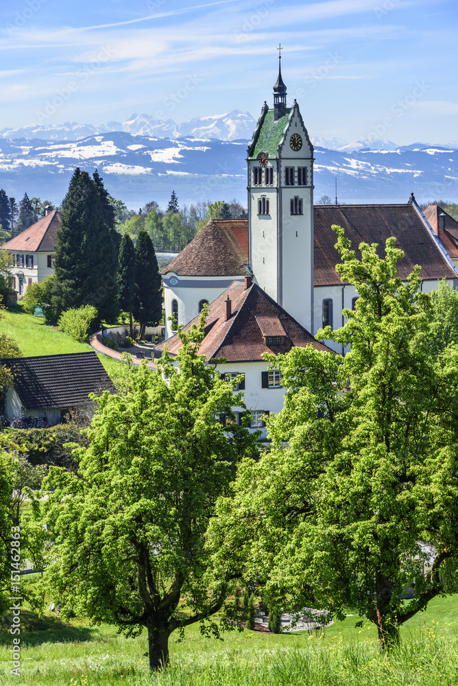 Blick auf das idyllisch gelegene Gattnau am Bodensee