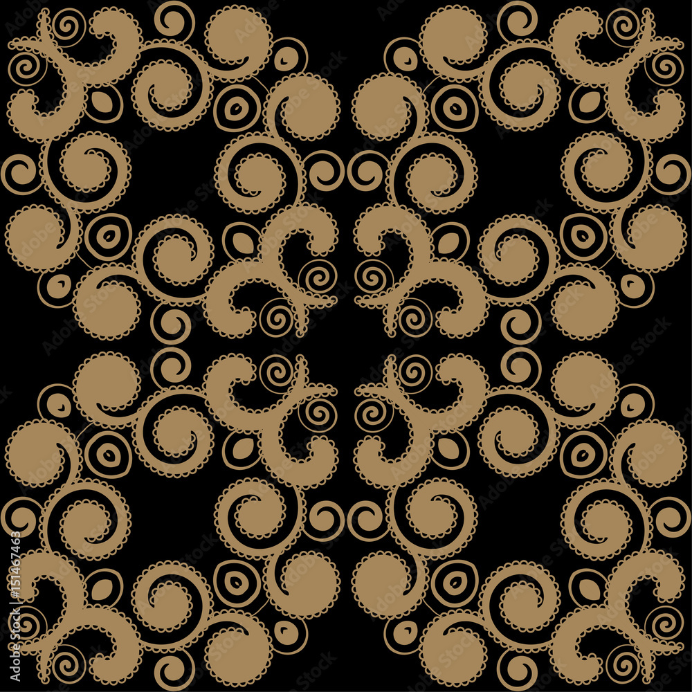 Swirly seamless pattern Swirly seamless pattern