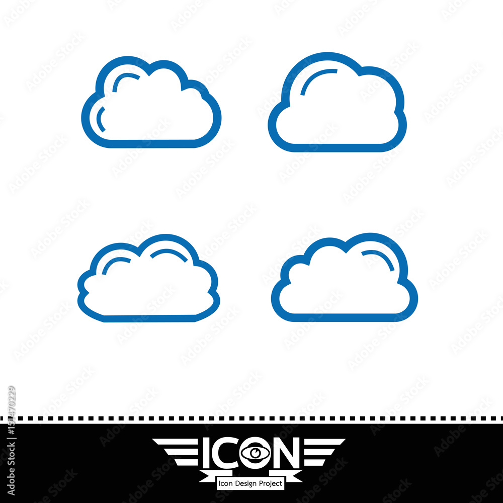 Fototapeta premium cloud icon
